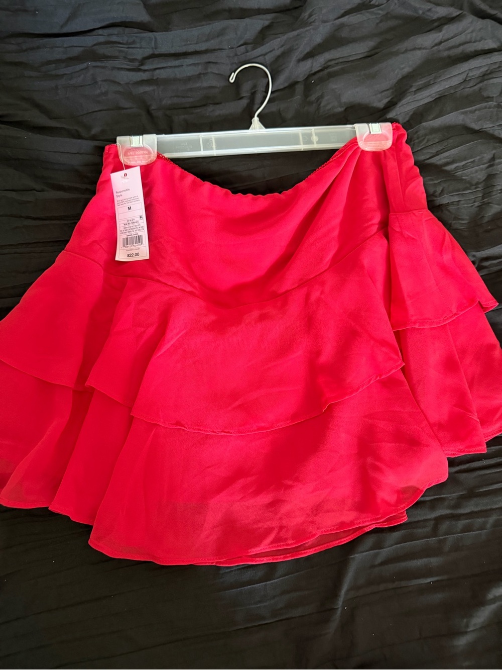 Target Hot Pink Tiered Ruffle Skater Skirt